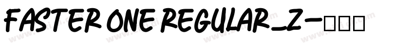 Faster One Regular_z字体转换